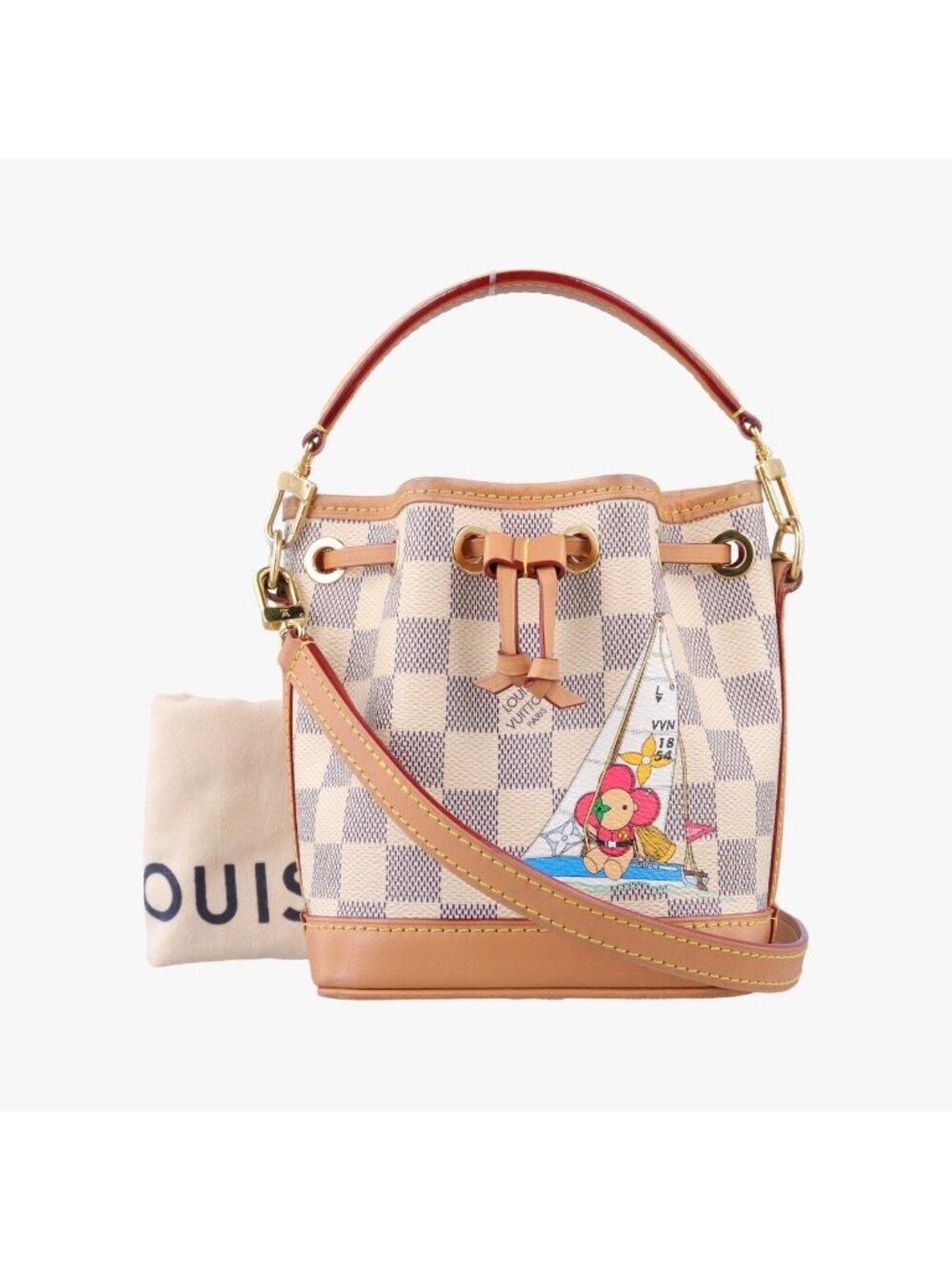 Louis Vuitton Vivienne Nano Noe Azur Bucket Bag